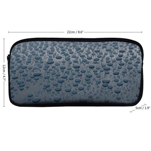 yanfind Pencil Case YHO Liquid Car Wax Panel Drop Sky  Metal Bad Moisture Beading Zipper Pens Pouch Bag for Student Office School