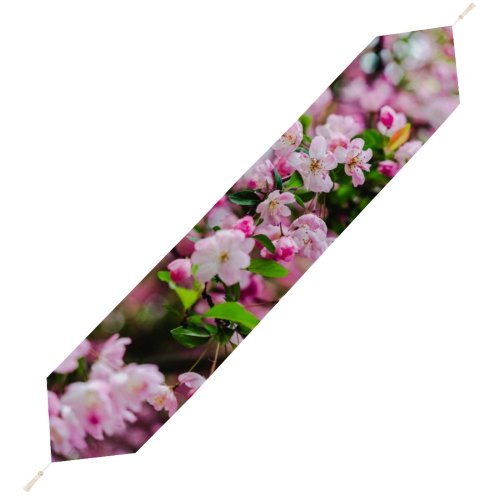 Yanfind Table Runner Jerry Wang Flowers Cherry Blossom Flowers Cherry Bloom Spring Everyday Dining Wedding Party Holiday Home Decor