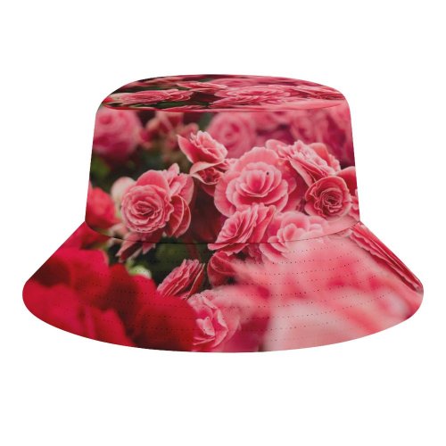 yanfind Adult Fisherman's Hat Gustavo Tabosa Flowers Flowers Blossom Flower Garden Colorful Tuberous Begonia Spring Fishing Fisherman Cap Travel Beach Sun protection