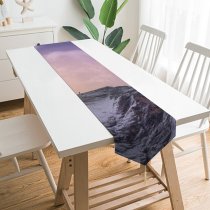 Yanfind Table Runner Landscape Peak Rock Pictures Outdoors Stock Free Range HQ Ice Birds Everyday Dining Wedding Party Holiday Home Decor