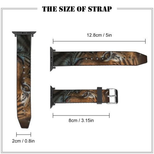 yanfind Watch Strap for Apple Watch Bengal  Closeup Big Cat Wild Compatible with iWatch Series 5 4 3 2 1
