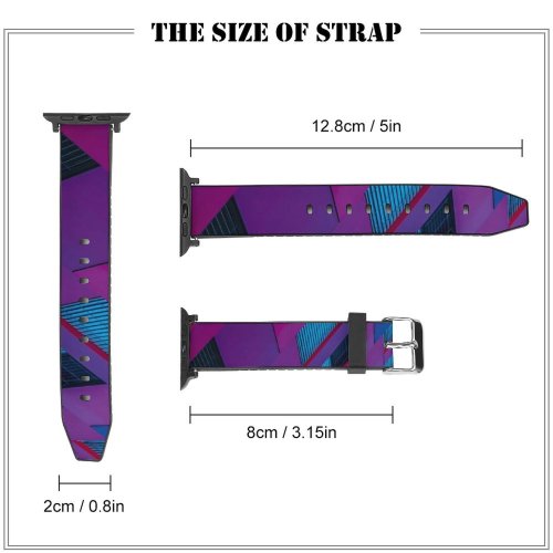 yanfind Watch Strap for Apple Watch David Becker Architecture Purple Building Geometrical Exterior Compatible with iWatch Series 5 4 3 2 1