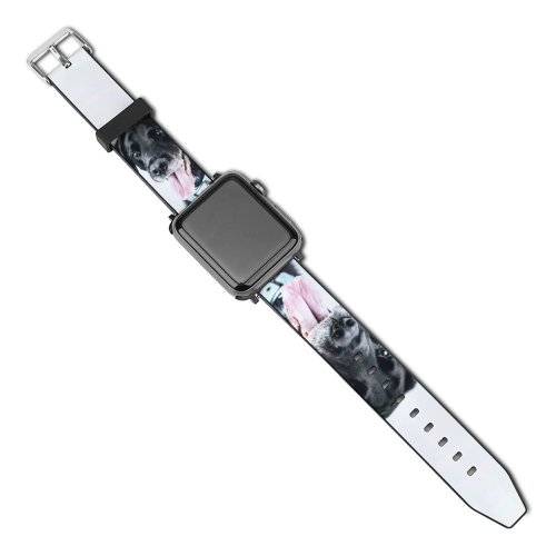yanfind Watch Strap for Apple Watch United Pet Pointer Tongue Pictures Cute Stock Grey Free Springs Lab Compatible with iWatch Series 5 4 3 2 1