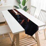 Yanfind Table Runner Blur Girl Dark Illuminated Lamp Danger Fire Light Burning Indoor Flame Bulb Everyday Dining Wedding Party Holiday Home Decor