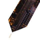 Yanfind Table Runner Chicago Cityscape Skyscrapers Dawn Sunset City Lights Illinois USA Everyday Dining Wedding Party Holiday Home Decor