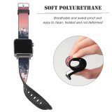 yanfind Watch Strap for Apple Watch Marek Piwnicki Alps Mountains  Range Italy Sky Starry Sky Snow Covered Compatible with iWatch Series 5 4 3 2 1