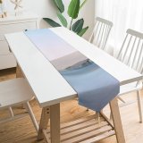 Yanfind Table Runner Desert Lake Clear Sky Ice Microsoft Go Everyday Dining Wedding Party Holiday Home Decor