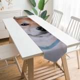 Yanfind Table Runner Funny Curiosity Sit Cat Little Eye Family Pet Fur Everyday Dining Wedding Party Holiday Home Decor