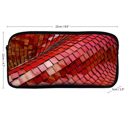yanfind Pencil Case YHO Ricardo Gomez Angel Architecture Roof Tiles  Texture Shapes Zipper Pens Pouch Bag for Student Office School