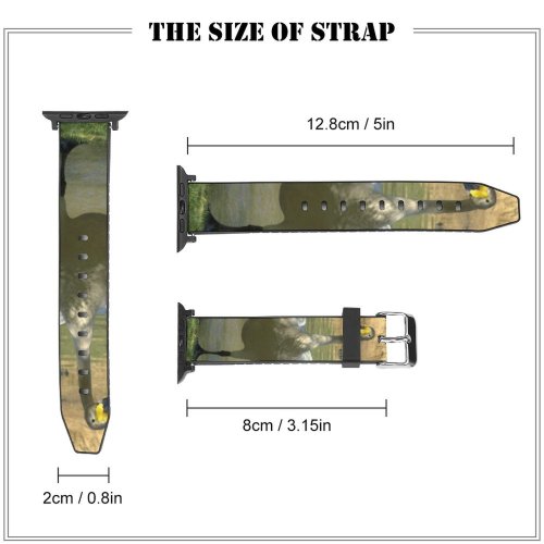 yanfind Watch Strap for Apple Watch Whooper  Beak Kneck Feather Flap Wing Bill Wetland Bird Cob Wildfowl Compatible with iWatch Series 5 4 3 2 1