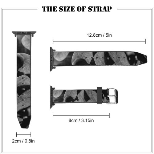 yanfind Watch Strap for Apple Watch Tree Trees Leaf Leaves Colorful Young Grow Growing Spring Springtime  Sunshine Compatible with iWatch Series 5 4 3 2 1