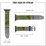yanfind Watch Strap for Apple Watch Flowering Rural Countryside Domain Farm Bed Pictures Grassland Cloud Outdoors Poland Compatible with iWatch Series 5 4 3 2 1