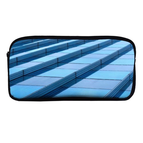 yanfind Pencil Case YHO Rob Oo Architecture Haagsche Zwaan Hague Netherlands Look Abstract Glass Stripes Zipper Pens Pouch Bag for Student Office School