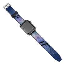 yanfind Watch Strap for Apple Watch Love Couple Night Romantic Kiss Silhouette Starry Sky Compatible with iWatch Series 5 4 3 2 1