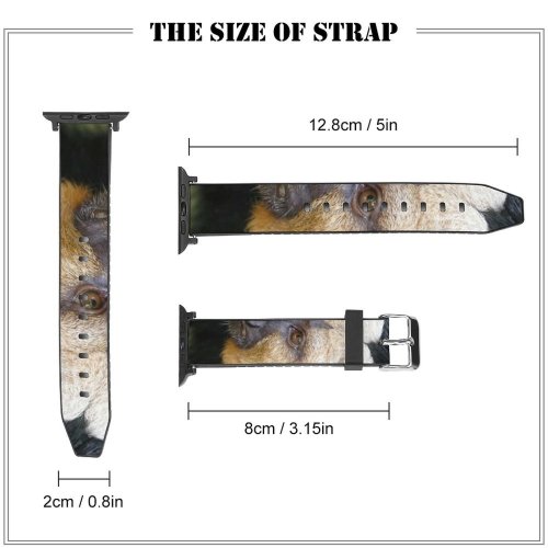 yanfind Watch Strap for Apple Watch Dog Wildlife Free Monkey Wild Wallpapers Faced Primate Baboon Images Pictures Compatible with iWatch Series 5 4 3 2 1