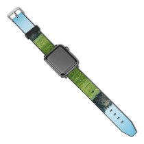 yanfind Watch Strap for Apple Watch Rural Countryside Abies Plant Pasture Farm Pictures Grassland Outdoors Stock Tree Compatible with iWatch Series 5 4 3 2 1