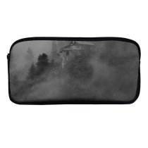 yanfind Pencil Case YHO Images Creepy Fog Mist Cabin Wallpapers Horror Outdoors Tree Evening Free Mayrhofen Zipper Pens Pouch Bag for Student Office School