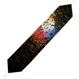 Yanfind Table Runner Blur Focus Dark Design Shining Lights Colorful Waterdrops Drop Luminescence Abstract Round Everyday Dining Wedding Party Holiday Home Decor