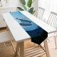 Yanfind Table Runner Comfreak Fantasy Landscape Balloons Sky Trees Mystic Sun Light Everyday Dining Wedding Party Holiday Home Decor