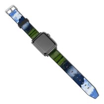 yanfind Watch Strap for Apple Watch Countryside Pictures Grassland Outdoors Stock Free Cornfield Field Paddy Laos Images Compatible with iWatch Series 5 4 3 2 1