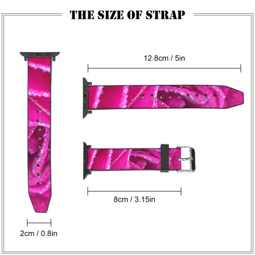 yanfind Watch Strap for Apple Watch Wallpapers Flower Rose Magenta Plant  Creative Images Commons Compatible with iWatch Series 5 4 3 2 1