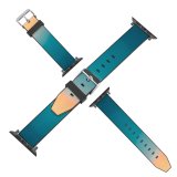 yanfind Watch Strap for Apple Watch Willian Justen De Vasconcellos Mountains Foggy Mist Sunrise Turquoise Sky Gradient Landscape Compatible with iWatch Series 5 4 3 2 1