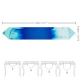 Yanfind Table Runner Aqua Sky Abstract Hole Light Free Science Cells Texture Art Wallpapers Everyday Dining Wedding Party Holiday Home Decor