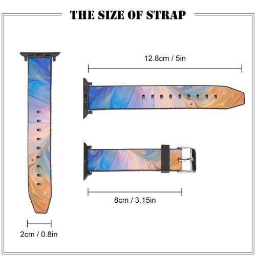 yanfind Watch Strap for Apple Watch Domain Acid Pictures Abstract Fractal Ornament Flower HQ Acrylic Birds Public Compatible with iWatch Series 5 4 3 2 1