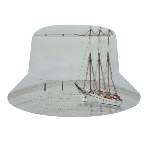 yanfind Adult Fisherman's Hat Windjammer Relaxing Sky Vehicle Sails Sailboat Calm Atmospheric Sail Boat Big Tallship Fishing Fisherman Cap Travel Beach Sun protection