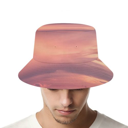 yanfind Adult Fisherman's Hat Romain Guy Sky Sunset Mountains Landscape Fog Clouds Dusk Sky Fishing Fisherman Cap Travel Beach Sun protection
