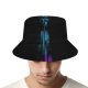 yanfind Adult Fisherman's Hat Ovca Productions Black Dark Architecture Burj Khalifa Night Illumination Night Lights Light Fishing Fisherman Cap Travel Beach Sun protection
