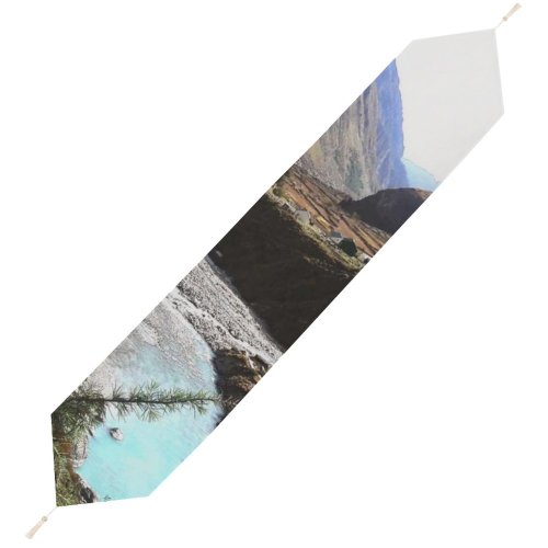 Yanfind Table Runner Scenery Slope Mountain Free Himalaya River Canyon Outdoors Wallpapers Valley Images Everyday Dining Wedding Party Holiday Home Decor