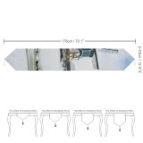 Yanfind Table Runner Building Mill Mill Sky Vehicle Ice Snow Arctic Winter Holland Windmill Wind Everyday Dining Wedding Party Holiday Home Decor