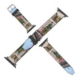 yanfind Watch Strap for Apple Watch Tree Flower Street Concepcion Del Uruguay Entre Rios Argentina Violet Rose Property Compatible with iWatch Series 5 4 3 2 1
