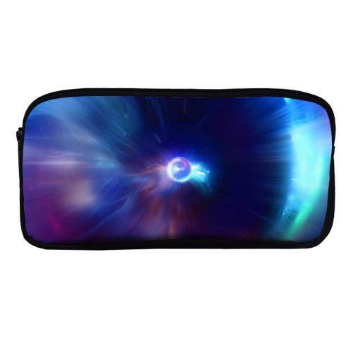 yanfind Pencil Case YHO Stu Ballinger Abstract  CGI Spectrum Glowing Zipper Pens Pouch Bag for Student Office School