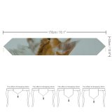 Yanfind Table Runner Funny Curiosity Cute Cat Young Little Eye Staring Kitten Whisker Portrait Wildlife Everyday Dining Wedding Party Holiday Home Decor