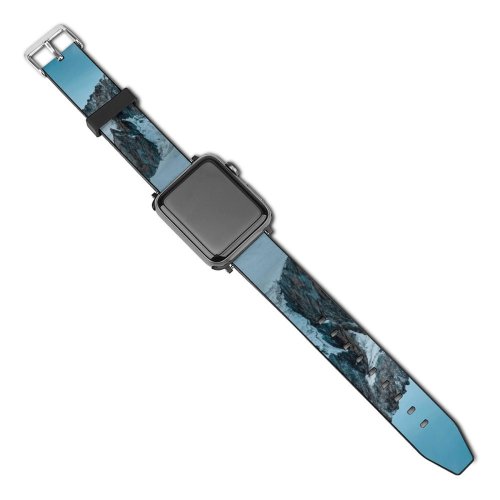 yanfind Watch Strap for Apple Watch Creative Images  Snow Range  Pictures Outdoors Peak Wallpapers Grey Compatible with iWatch Series 5 4 3 2 1