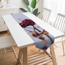 Yanfind Table Runner Blur Focus Beautiful Plant Flowers Fresh Daylight Roses Macro Growth Outdoors Dried Everyday Dining Wedding Party Holiday Home Decor