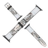yanfind Watch Strap for Apple Watch Winter Family Landscape Twig  Branch Frost Winter Grass Freezing Snow Compatible with iWatch Series 5 4 3 2 1