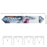 Yanfind Table Runner Year Celebration Tree Xmas Frost Decoration Funny Winter Outdoors Snowflake Home Decor Everyday Dining Wedding Party Holiday Home Decor