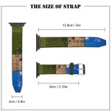 yanfind Watch Strap for Apple Watch United England Building Countryside Plant Mound Slope Castle Pictures Grassland Cloud Compatible with iWatch Series 5 4 3 2 1
