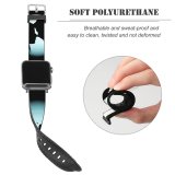 yanfind Watch Strap for Apple Watch Dark Love Couple Silhouette Together Romantic Compatible with iWatch Series 5 4 3 2 1