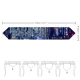 Yanfind Table Runner Otto Berkeley London City Cityscape Night Lights Skyscrapers Tower Gherkin Heron Tower Everyday Dining Wedding Party Holiday Home Decor