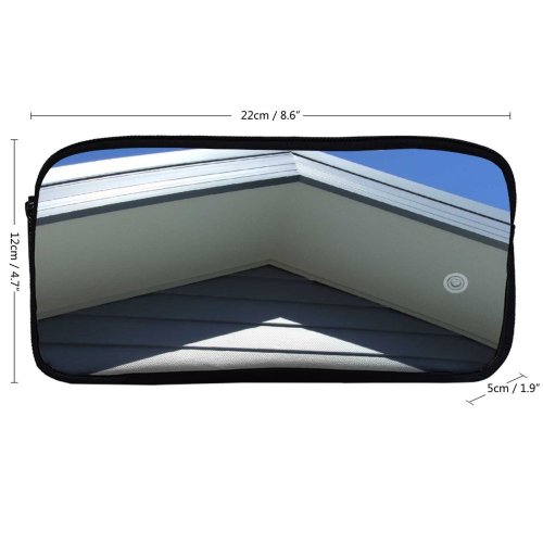 yanfind Pencil Case YHO Property Building Building Roof Sky Sunshine Shade Daylighting Facade Daytime Architecture Build Zipper Pens Pouch Bag for Student Office School