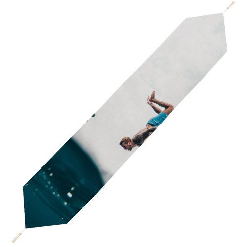 Yanfind Table Runner Recreation Iphone Beach Trip Young Boat Outdoor Diver Outdoors Leisure Motion Tourism Everyday Dining Wedding Party Holiday Home Decor