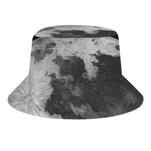 yanfind Adult Fisherman's Hat Space Black Dark Moon ColorOS Astronomy Fishing Fisherman Cap Travel Beach Sun protection