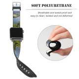 yanfind Watch Strap for Apple Watch Landscape Abies Pine Plant Spruce Pictures Winter Outdoors Tree Qc Fir Compatible with iWatch Series 5 4 3 2 1