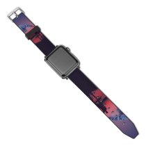 yanfind Watch Strap for Apple Watch Aziz Acharki Silhouette Seashore Sky Can Sunset Evening Sky Compatible with iWatch Series 5 4 3 2 1