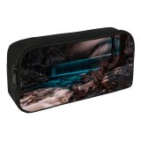 yanfind Pencil Case YHO Waterfall Forest Autumn Fall  Rays Exposure Zipper Pens Pouch Bag for Student Office School