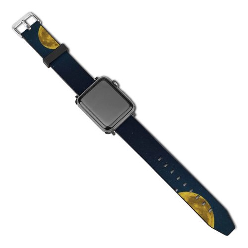 yanfind Watch Strap for Apple Watch Anja Black Dark  Basketball Ring Night Sky Dark Compatible with iWatch Series 5 4 3 2 1